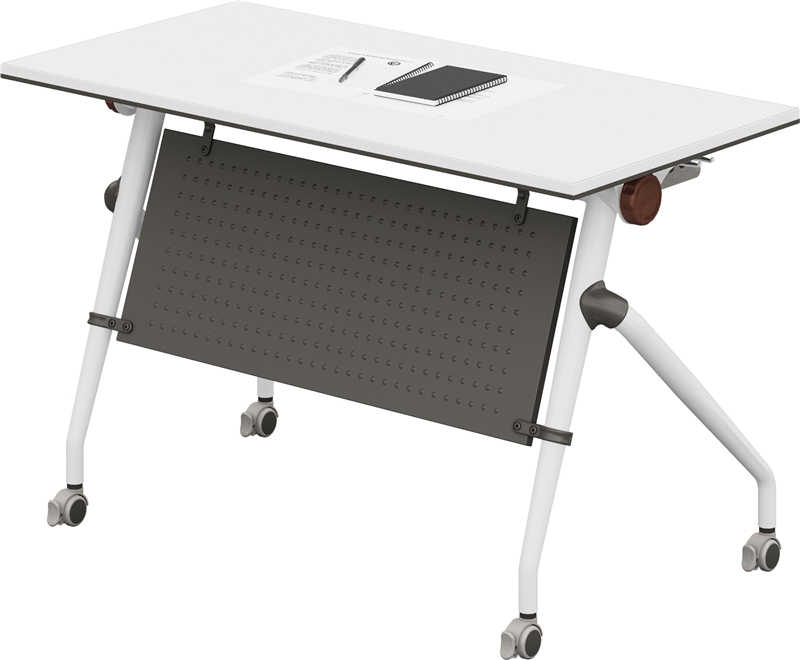 1.2米/1.4米钢架板式条桌培训桌